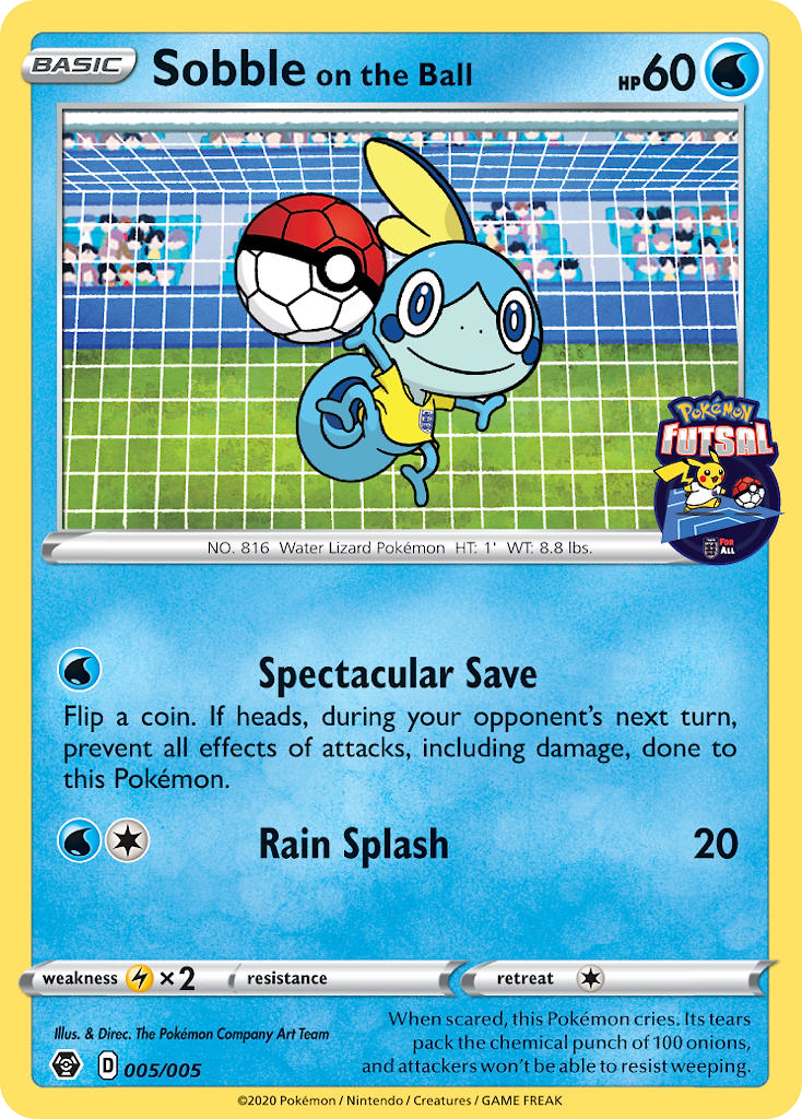 Pokémon Futsal Promos Sobble on the Ball #5